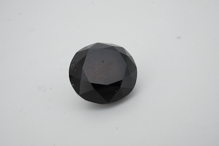 A 10.63ct unmounted cut serendibite.